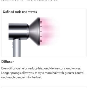 Dyson Hair Diffuser Attachment for SuperSonic Dryer